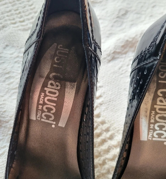 Just Capucci- Black, slip on style pointy toe heel. - Picture 7 of 11